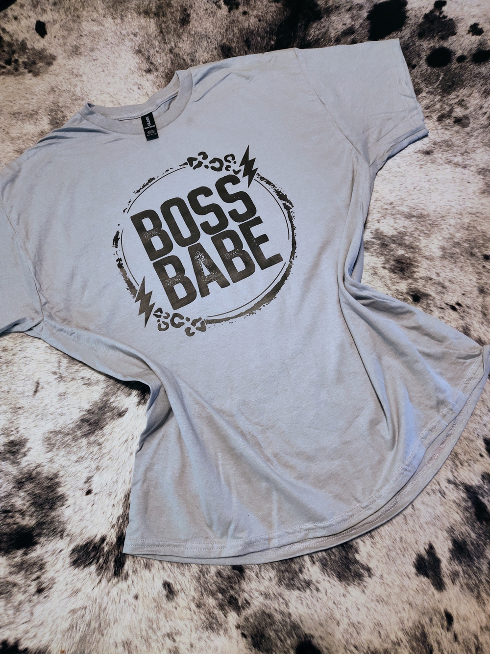 Boss Babe Graphic Tee - Light Blue by